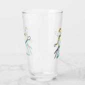 Taekwondo Stickman タンブラーグラス (左)