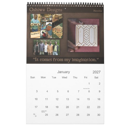 TAFAカレンダー2013: Labors of Love カレンダー (1月 2027)