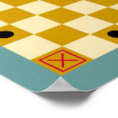 Tafl / Alea Evangeli (19x19)ゲームボード(Vers 3) ポスター (角)