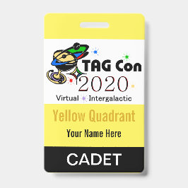 TAG Con 2020 - イエロー クワドрант - ケイデット バッジ