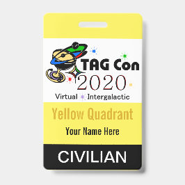 TAG Con 2020 - イエロー クワドрант - 一般参加者バッジ バッジ