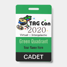 TAG Con 2020 - グリーン・クワドラン - ケイデット・バッジ バッジ