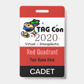 TAG Con 2020 - 赤い象限 - 士官候補生バッジ バッジ (裏面)