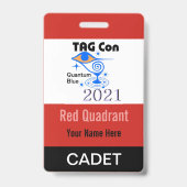 TAG Con 2021 - 赤い象限 - 士官候補生バッジ バッジ (裏面)