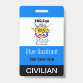 TAG Con 2022 - ブルークラント - 一般バッジ バッジ (裏面)