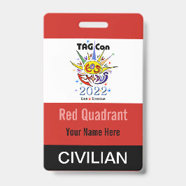 TAG Con 2022 - レッドクアドラント - 一般バッジ バッジ