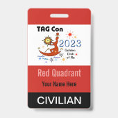 TAG Con 2023 - レッドクワドラント - 一般参加者バッジ バッジ (裏面)