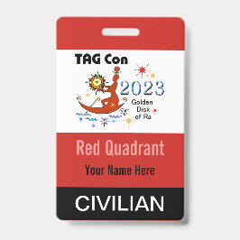 TAG Con 2023 - レッドクワドラント - 一般参加者バッジ バッジ
