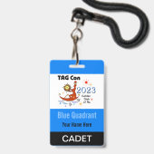 TAG Con 2023 - 青い象限 - 士官候補生バッジ バッジ (正面（ネックストラップ付）)