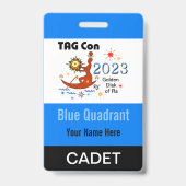 TAG Con 2023 - 青い象限 - 士官候補生バッジ バッジ (裏面)
