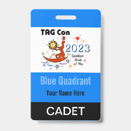 TAG Con 2023 - 青い象限 - 士官候補生バッジ バッジ