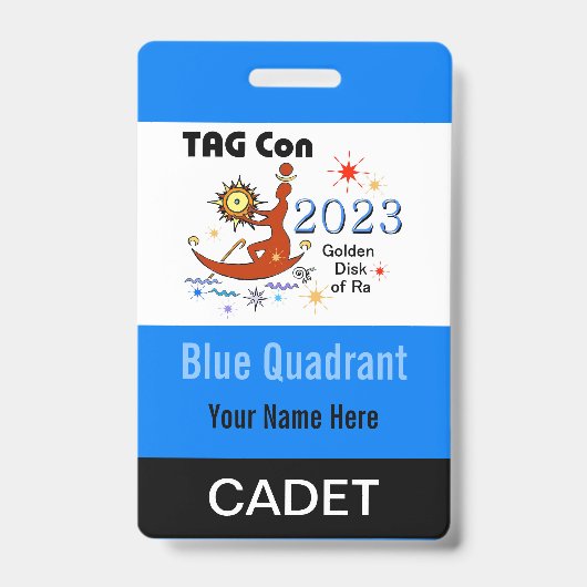 TAG Con 2023 - 青い象限 - 士官候補生バッジ バッジ (正面)