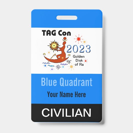 TAG Con 2023 - 青の象限 - 一般参加者バッジ バッジ (表面)