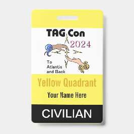 TAG Con 2024 - イエロー クワドрант - 一般参加者バッジ バッジ