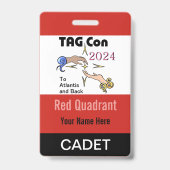 TAG Con 2024 - 赤い象限 - 士官候補生バッジ バッジ (裏面)