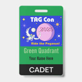 TAG Con 2025 - 緑の四分儀 - 士官候補生バッジ バッジ (裏面)