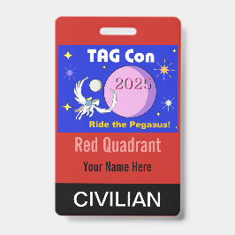 TAG Con 2025 - 赤い象限 - 一般参加者バッジ バッジ