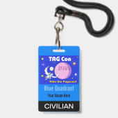 TAG Con 2025 - 青の象限 - 一般参加者バッジ バッジ (裏面(ネックストラップ付))