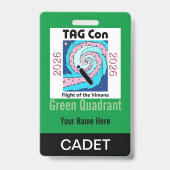 TAG Con 2026 - 緑の四分儀 - 士官候補生バッジ バッジ (裏面)