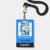 TAG Con 2026 - 青の象限 - 士官候補生バッジ バッジ (正面(ネックストラップ付))