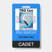 TAG Con 2026 - Blue Quadrant - Cadet Badge バッジ (裏面)