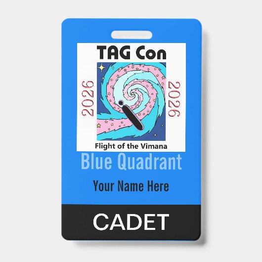 TAG Con 2026 - Blue Quadrant - Cadet Badge バッジ (正面)