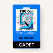TAG Con 2026 - Blue Quadrant - Cadet Badge バッジ (裏面)