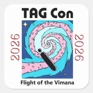 Tag Con 2026 - Flight of the Vimana Sticker スクエアシール