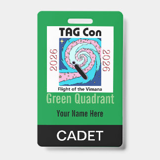 TAG Con 2026 - Green Quadrant - Cadet Badge バッジ