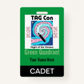TAG Con 2026 - Green Quadrant - Cadet Badge バッジ (裏面)