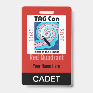 TAG Con 2026 - Red Quadrant - Cadet Badge バッジ