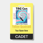 TAG Con 2026 - Yellow Quadrant - Cadet Badge バッジ (裏面)