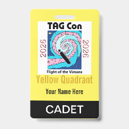 TAG Con 2026 - Yellow Quadrant - Cadet Badge バッジ