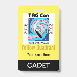 TAG Con 2026 - Yellow Quadrant - Cadet Badge バッジ