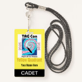 TAG Con 2026 - Yellow Quadrant - Cadet Badge バッジ (裏面ランヤード)