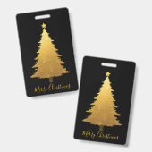 Tag-Merry Christmas バッジ (正面＆裏面)