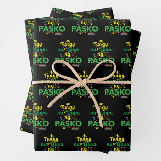 Tagalog Philippines Spirit of Christmas ラッピングペーパーシート (インサイチュ)