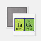 Tage期別テーブル名磁石 マグネット (正面/裏面)