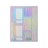 Tagesplan für Fokus und Selbstfürsorge (deutsch) ノートパッド (回転)