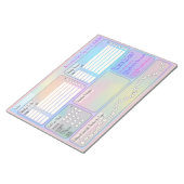 Tagesplan für Fokus und Selbstfürsorge (deutsch) ノートパッド (アングル)