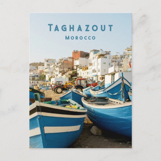 Taghazout Morocco Coastal Village Postcard ポストカード (正面)