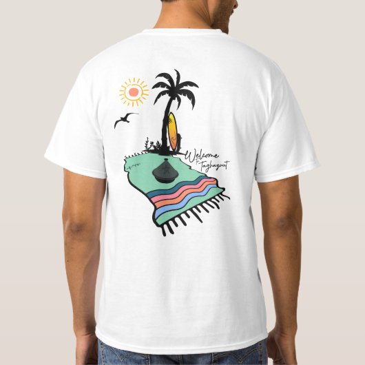 TAGHAZOUT SURF MOROCCO Tシャツ (裏面)