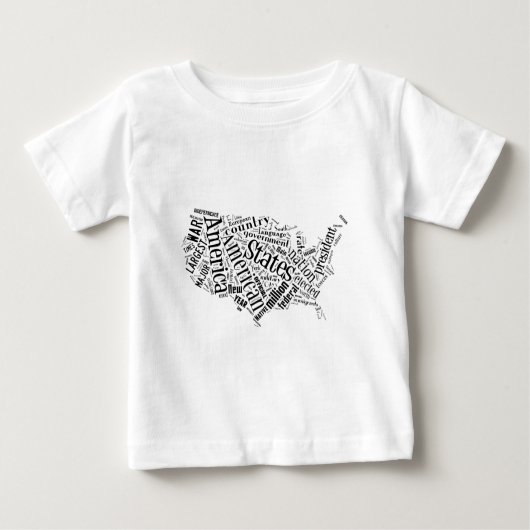 Tagxedoの米国 ベビーTシャツ (正面)