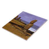 Tahaiプラットフォームモアイ像抽象的イースター タイル (側面)