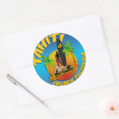 Tahiti autocollant ラウンドシール (封筒)