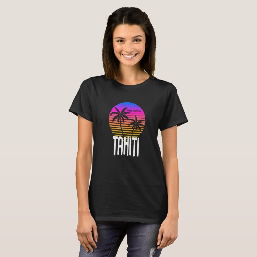 Tahiti French Polynesia Tシャツ (正面フル)