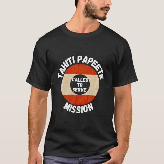 Tahiti Papeete Lds Mission Proud Mormon Missionary Tシャツ (正面)