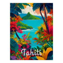 Tahiti Travel Poster ポスター
