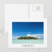 Tahiti, tropical island in the pacific ポストカード (正面/裏面)