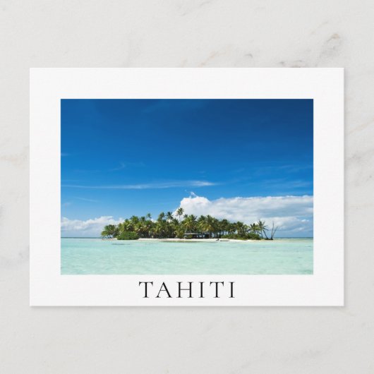 Tahiti, tropical island in the pacific ポストカード (正面)